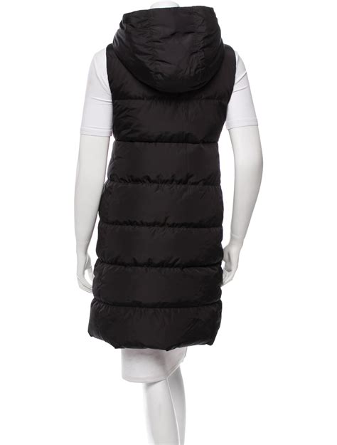 prada puffer vest womens